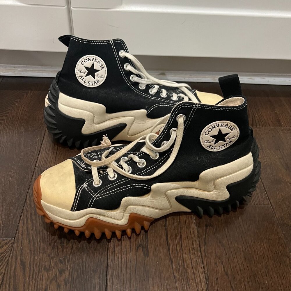 Converse Run Star Motion high-top sneakers in black canvas